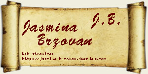 Jasmina Brzovan vizit kartica